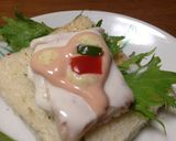 ヨーグルトアートでモザイクオープンサンド作り方10写真