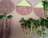 3分★おつまみにも★貝割れチーズハム巻♪作り方2写真