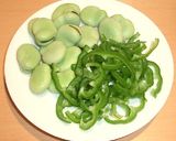 そら豆とピーマンのサラダ作り方1写真