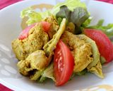 レンジで！れんこん入りのタンドリーチキン作り方4写真