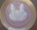 ヨーグルトアート☆人参モグモグうさぎ。作り方5写真