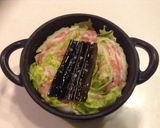 白菜と豚肉の熱々おつまみ鍋！しめは雑煮作り方3写真
