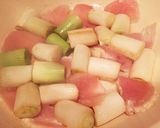 鶏胸肉&ふわふわ鶏団子の葱バタすき鍋♡作り方7写真