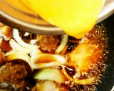 鶏カツの半熟玉子とじ作り方6写真
