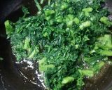春菊の海苔炒め作り方3写真