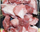 カレーシチュー用の牛肉で絶品ステーキ丼！作り方1写真