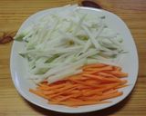 コールラビのきんぴら作り方1写真