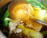落とし卵のチンゲンサイスープ作り方4写真