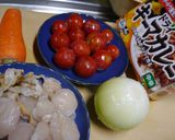 ホタテのドライカレー　作り方1写真