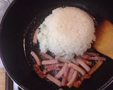 朝食にオススメ！ベーコンエッグライス♪作り方2写真