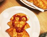 絶品！ハンバーグ大好きパパへ♡揚げ餃子♡作り方5写真