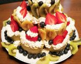 Xmasツリー風ロールケーキタワーケーキ作り方17写真