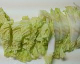 ちゃちゃっと！白菜とカニカマのあんかけ丼作り方2写真