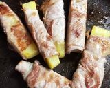 さつまいもの豚肉巻き作り方4写真