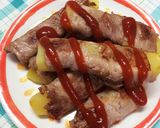 さつまいもの豚肉巻き作り方5写真