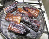 簡単美味しい　焼きなすのとろろかけ作り方1写真