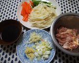 鶏肉と3色野菜の炒めもの・簡単！作り方1写真