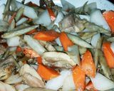 鶏と根野菜のピリ味噌中華炒め作り方3写真