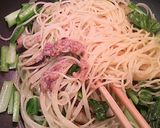 小松菜とナスのバーニャカウダーパスタ作り方3写真