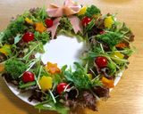 クリスマスレシピ☆☆☆《リースサラダ》作り方6写真