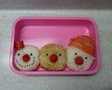 クリスマスキャラ弁当作り方2写真