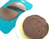 時短チョコスポンジ クリスマスケーキ☆♪作り方4写真
