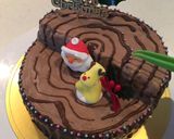 時短チョコスポンジ クリスマスケーキ☆♪作り方10写真