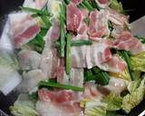 白菜と豚肉の豆板醤煮込み鍋♡作り方2写真
