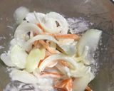 干しえび・玉ねぎ・にんじんのかき揚げ作り方2写真