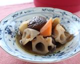 レンジで簡単！ホッとする味。根菜煮作り方5写真