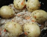 鶏の丸焼き ローストチキン ライス入り作り方4写真
