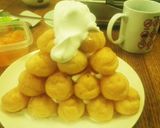 プチシュークリームで立体クリスマスツリー作り方5写真