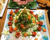 簡単！ポテトサラダDEクリスマスツリー♪作り方9写真