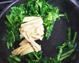 大根葉と油揚げの炒め物作り方5写真