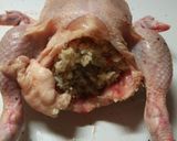 鶏の丸焼き ローストチキン ライス入り作り方5写真