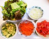 豚三枚肉の角煮十穀米添えカフェ風どんぶり作り方6写真
