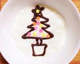 ヨーグルトアートdeクリスマス作り方4写真