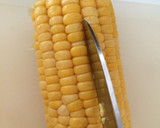 とうもろこし♪簡単綺麗に粒をとる方法作り方1写真