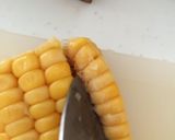 とうもろこし♪簡単綺麗に粒をとる方法作り方2写真