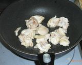 水菜と鶏肉のすき煮作り方2写真