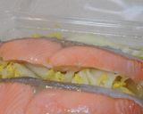 オレンジ白菜とサーモントラウトの酒蒸し作り方3写真