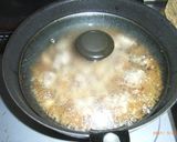 水菜と鶏肉のすき煮作り方5写真