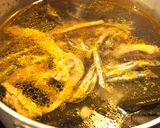 九斤軍鶏×焼き干し×羅臼昆布で塩ラーメン作り方1写真