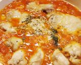 鶏肉とお餅で洋風トマトソース煮込み作り方8写真