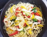 バーニャカウダ風味の野菜たっぷりパスタ作り方10写真