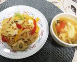 バーニャカウダ風味の野菜たっぷりパスタ作り方12写真