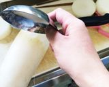 安全第一。刃物は使わず大根の面とり作り方2写真