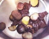 簡単スイーツ☆板チョコ1枚で甘栗チョコ作り方3写真