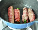 豆苗とにんじんの八幡巻き風作り方6写真