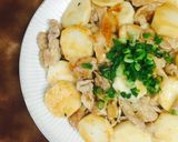 豚肉と長芋の甘辛醤油炒め❤️作り方6写真